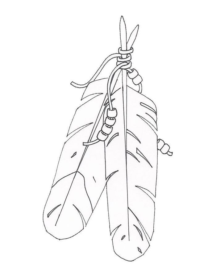 Native American Free Art Coloring Page