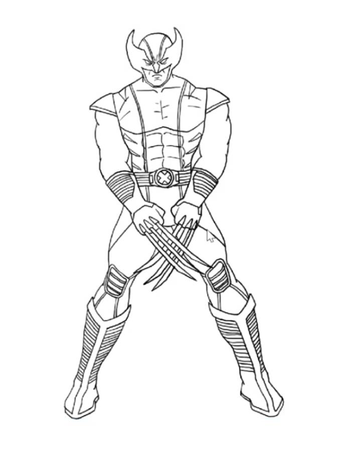 New Wolverine Skin From Fortnite Coloring Page