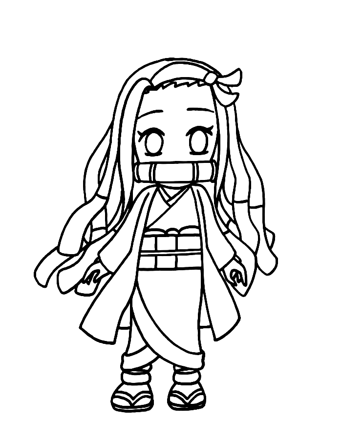 Nezuko  coloring page