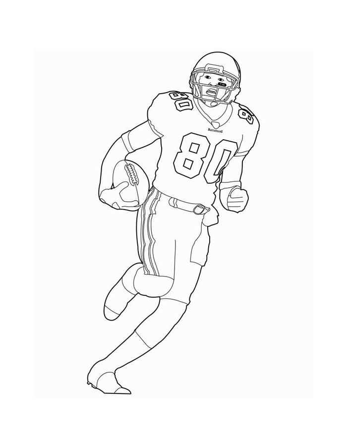 Nfl Player Coloring Page