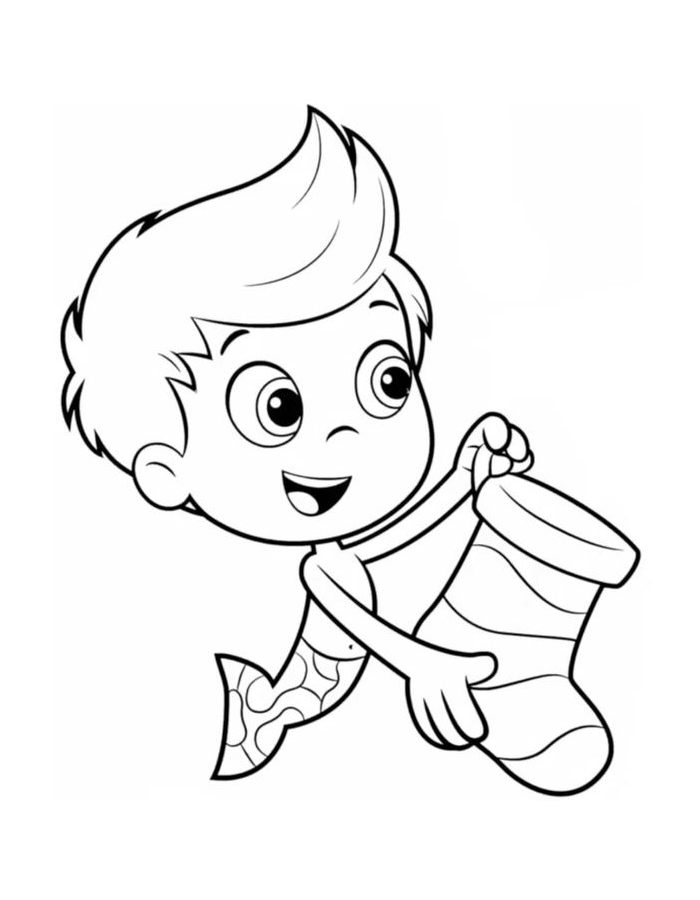 Nick Jr Character Enjoying A Fun Activity Coloring Page