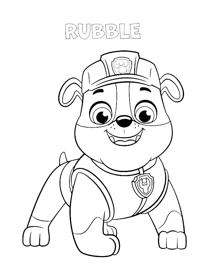 Nickelodeon Paw Patrol Coloring Page