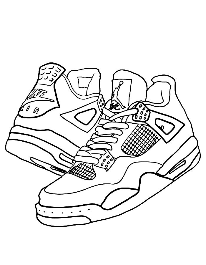 Nike Air Jordan Pdf Coloring Page