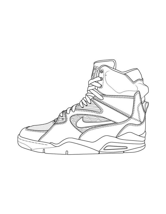 Nike For Kids Coloring Page