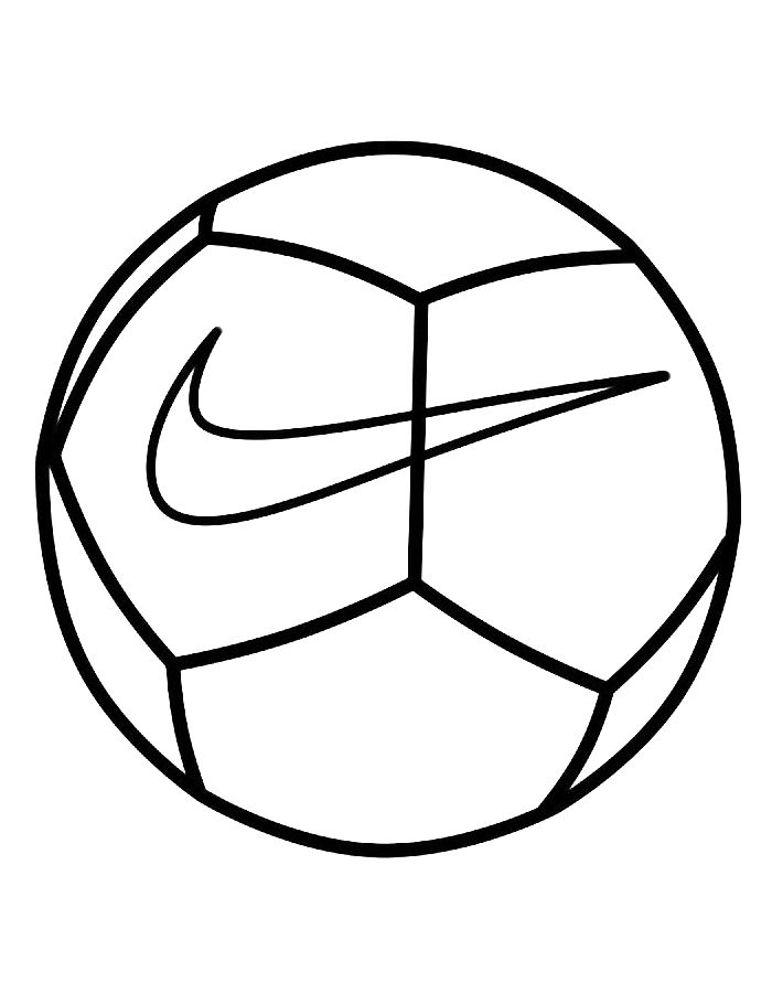 Nike Soccer Ball Coloring Page