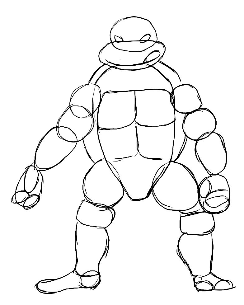 Ninja Turtles Movie Coloring Page