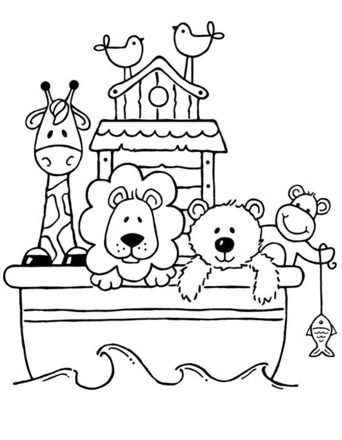 Noaha's Ark  coloring page