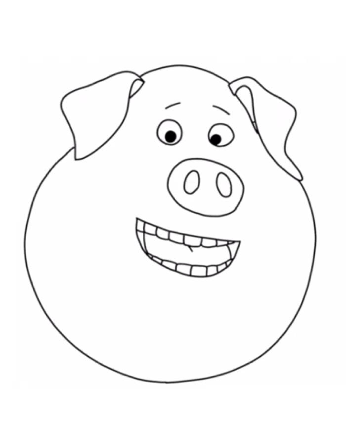 Norman Sing 2 Coloring Page