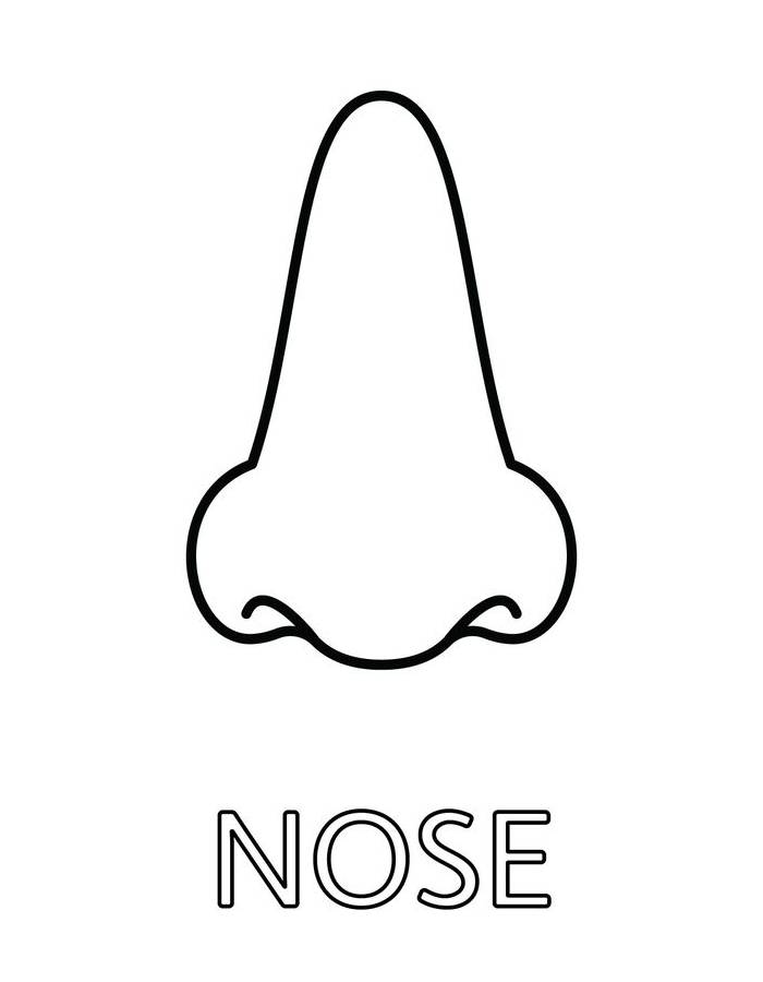 Nose Coloring Page