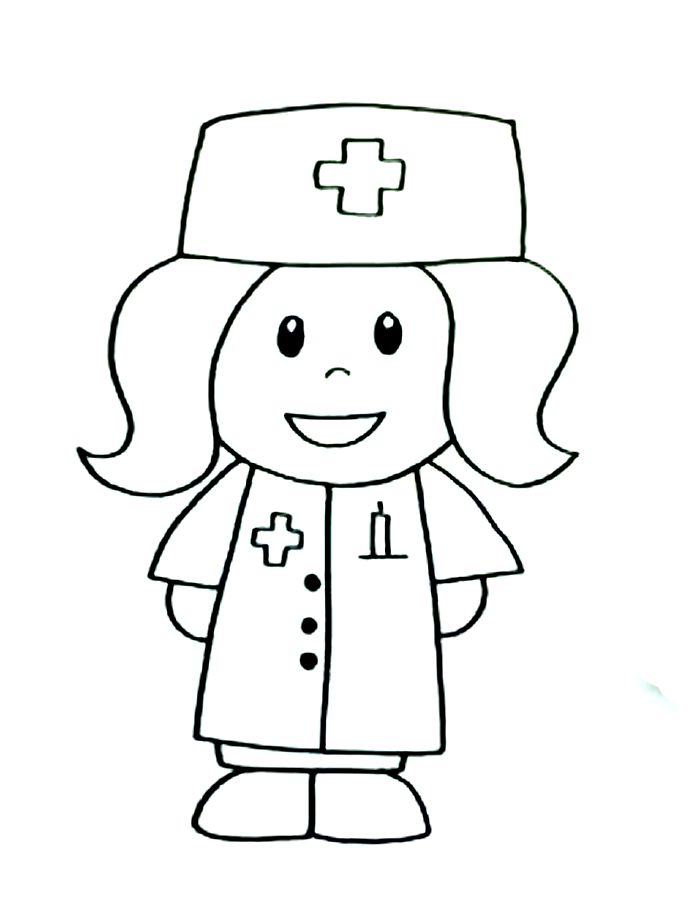 Nurse Art For Toddlers Coloring Page