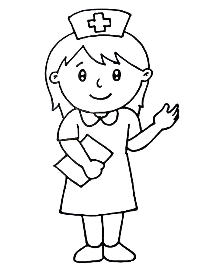 Nurse Coloring Pages (Free Printable PDF)