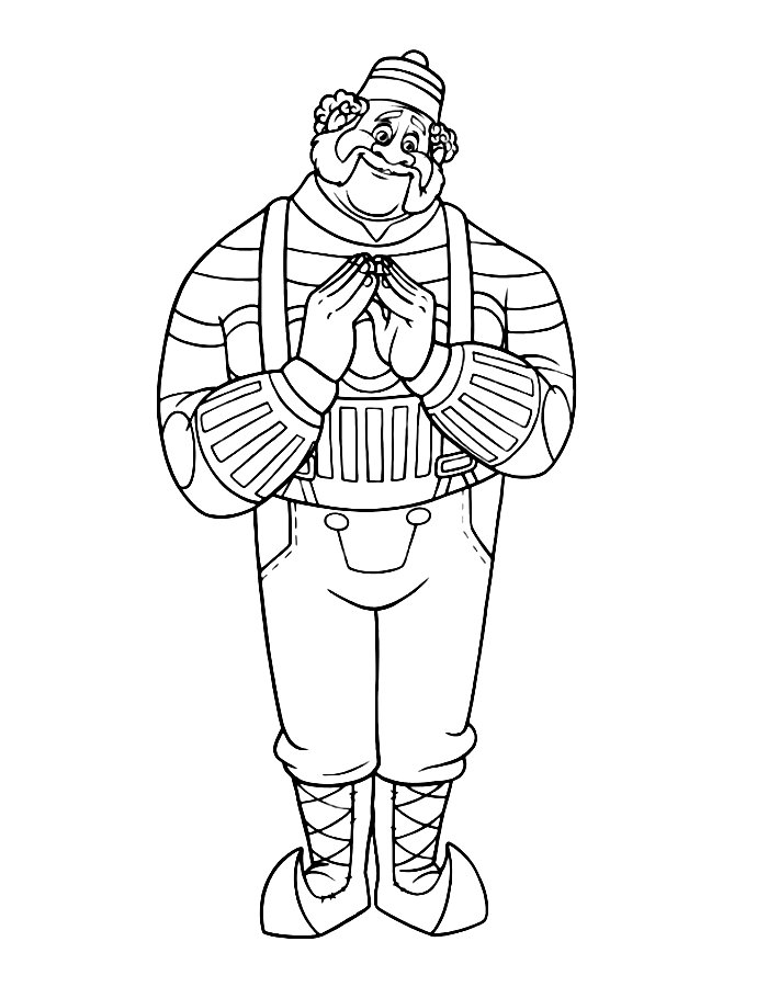 Oaken Frozen Coloring Page