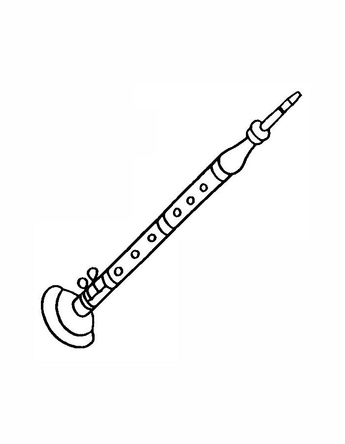 Oboe Coloring Page