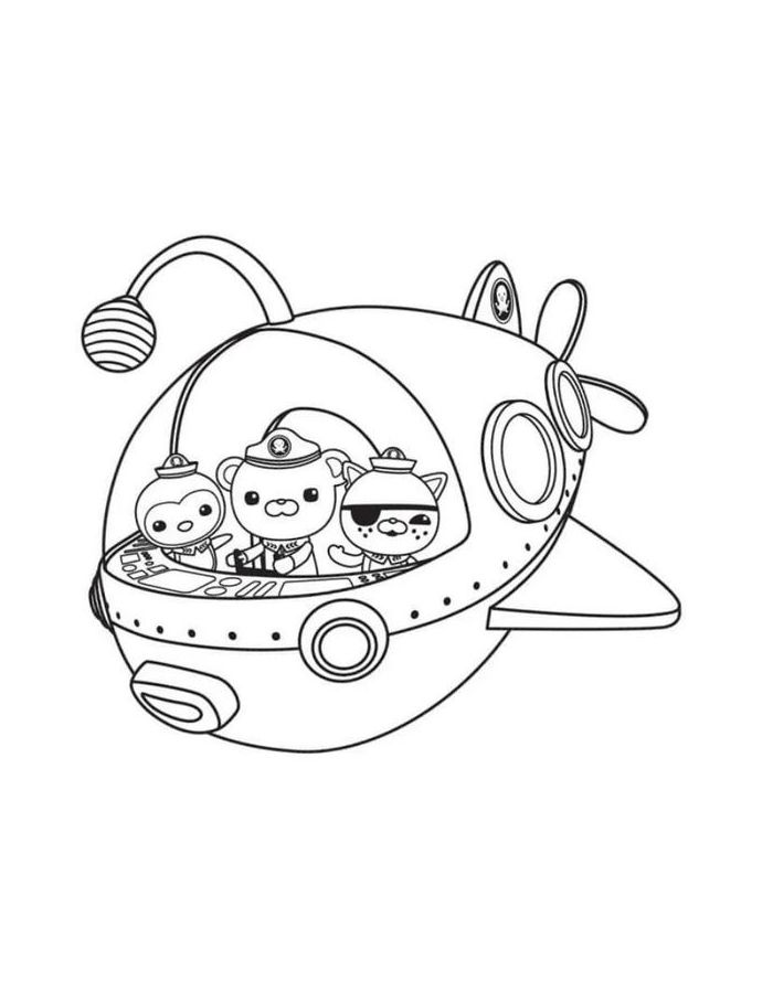 Octonauts For Kids Coloring Page