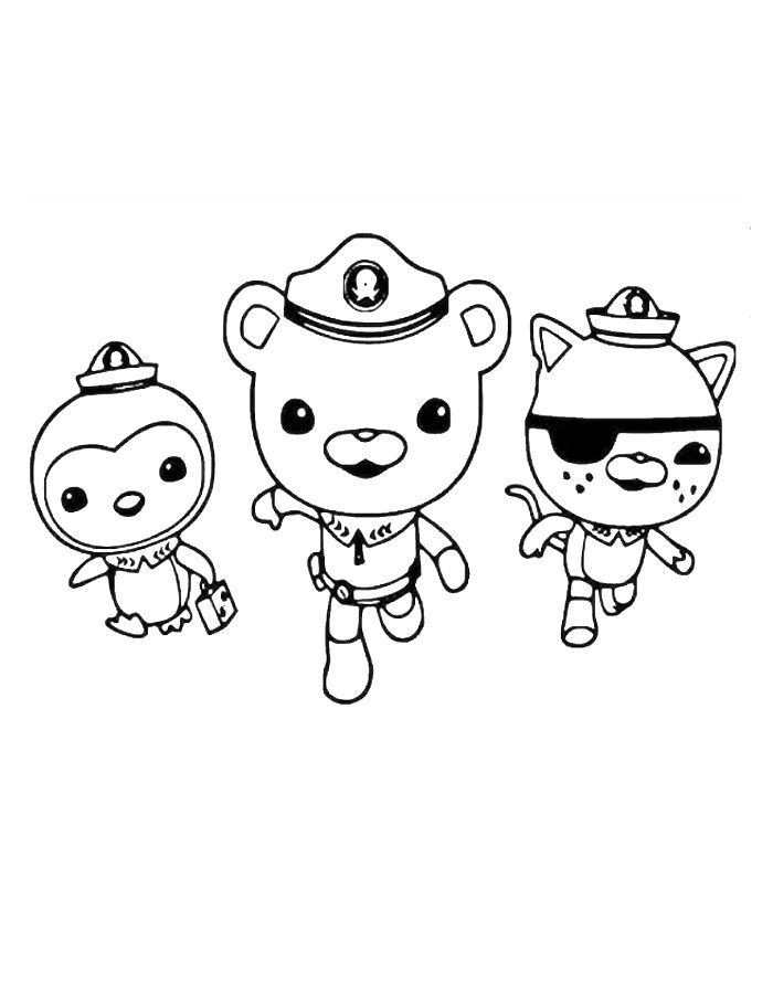 Octonauts Line Drawing Pdf Coloring Page