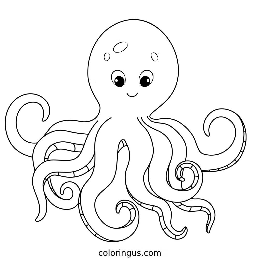Octopus Coloring Pages Free Printable PDF Octopus Coloring Pages Free Printable PDF