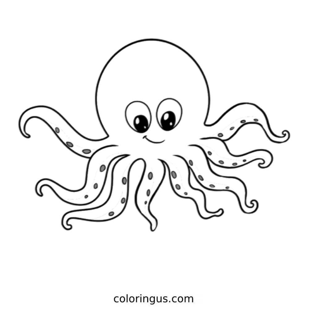 Octopus Coloring Pages Free Printable PDF Octopus Coloring Pages Free Printable PDF