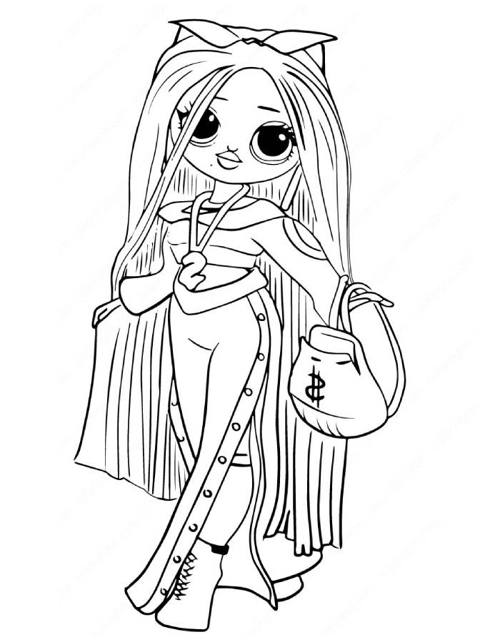 Omg Doll Coloring Page