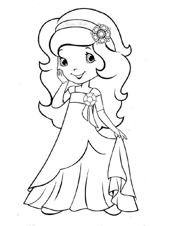 orange blossom strawberry shortcake coloring pages