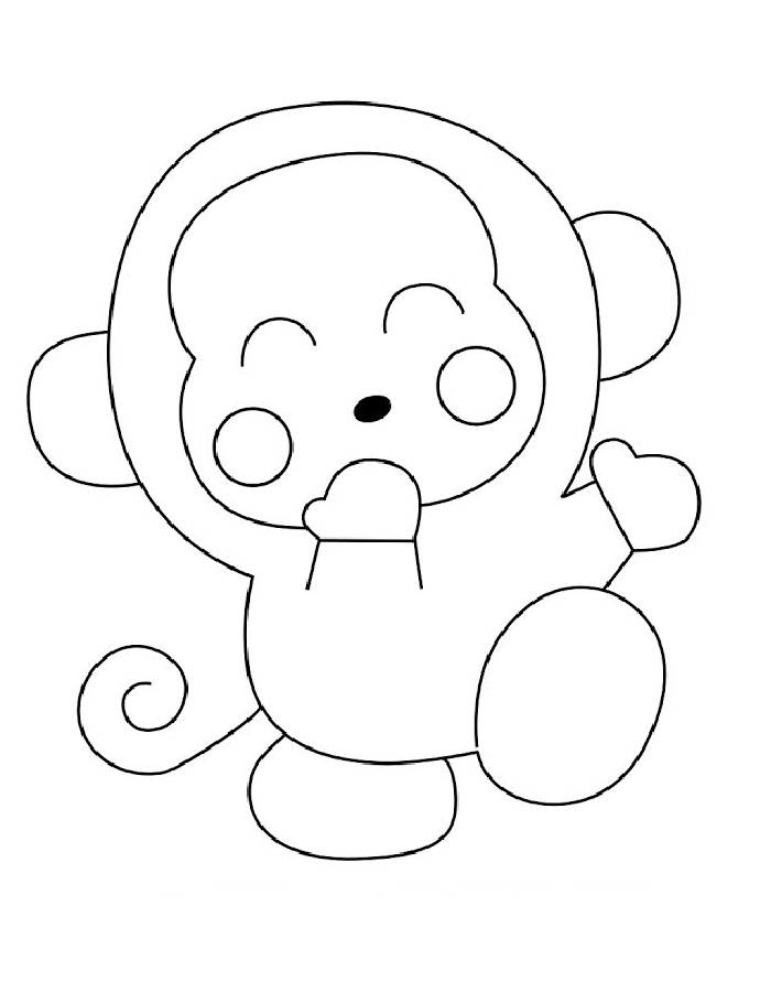 Osaru No Monkichi Sanrio Coloring Page