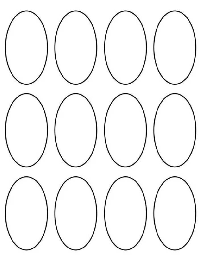 Template oval