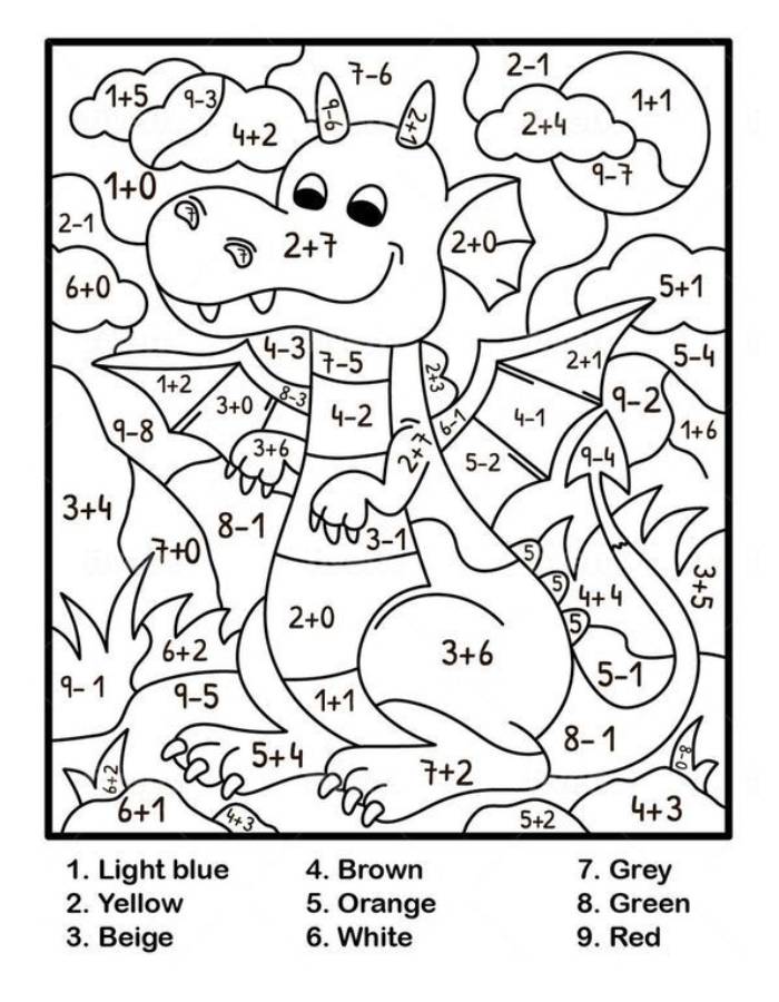 Paint By Number - Free Book Puzzle Game Coloring Page