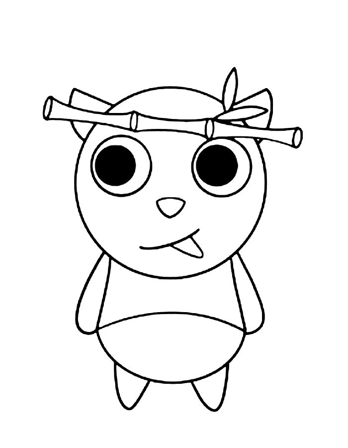 Panda Bamboo Garten Of Banban Coloring Page