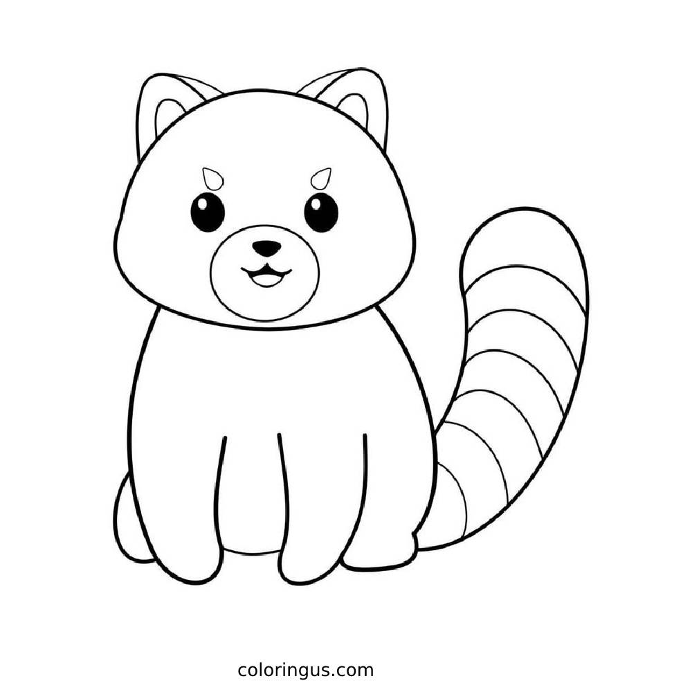 Panda coloring page