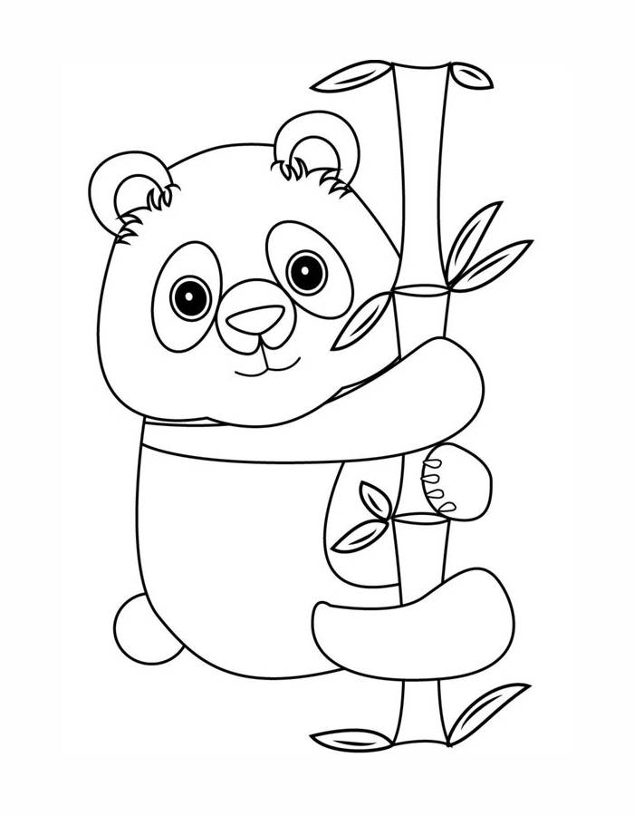 Panda For Kids And Adults Coloring Page