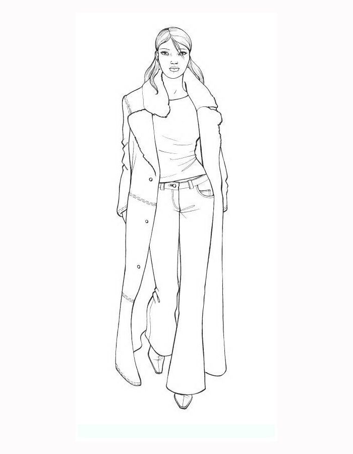 Pantone Fashion Coloring Page