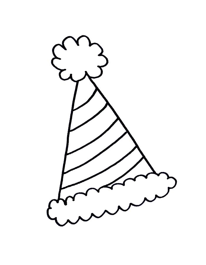 Party Hat Coloring Page