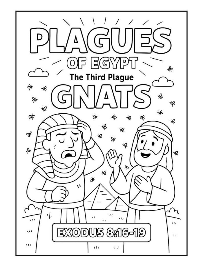 Passover Featuring The Third Plague Of Egypt Coloring Page