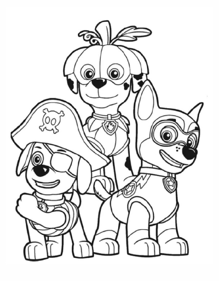 PDF Free Download Paw Patrol  Coloring Page