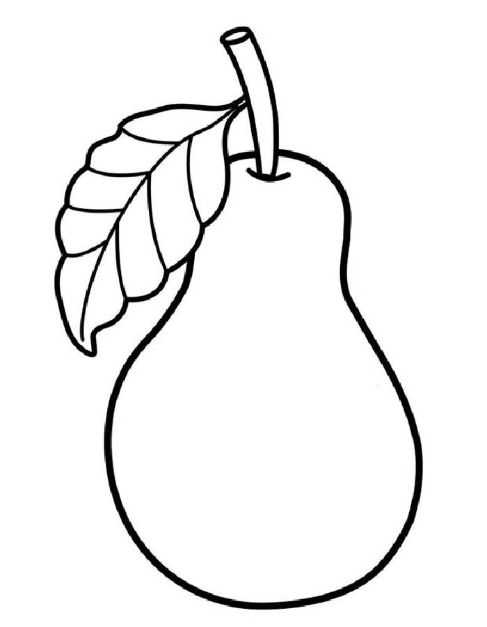 Pear  coloring page