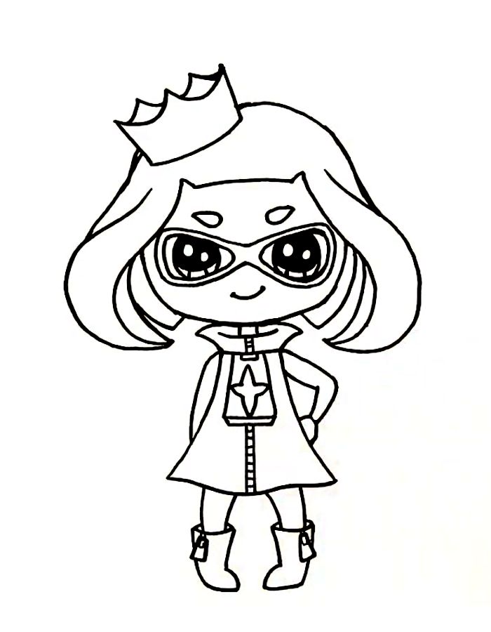 Pearl Splatoon Coloring Page