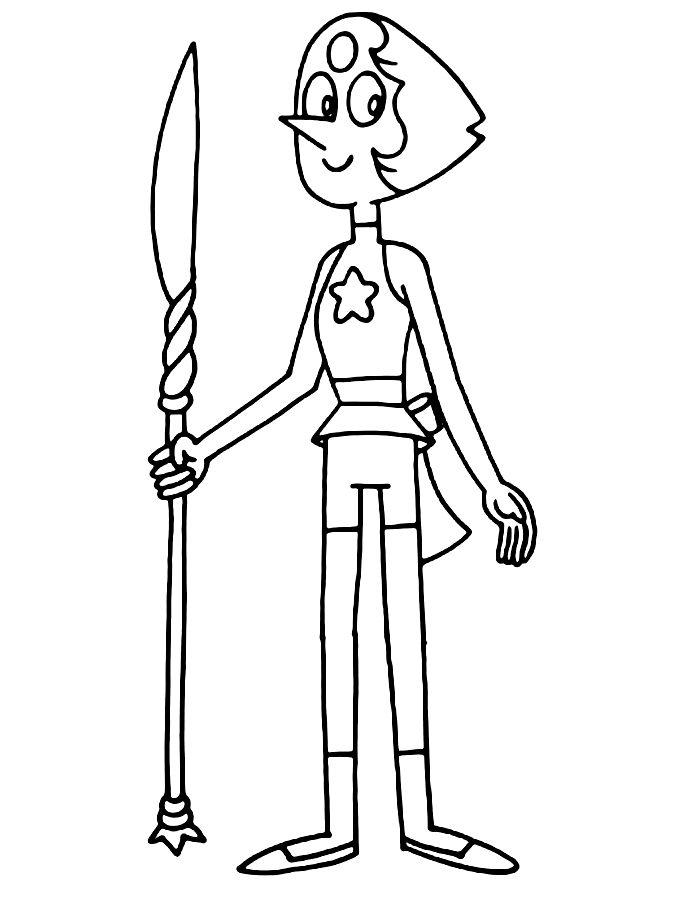 Pearl Steven Universe Coloring Page