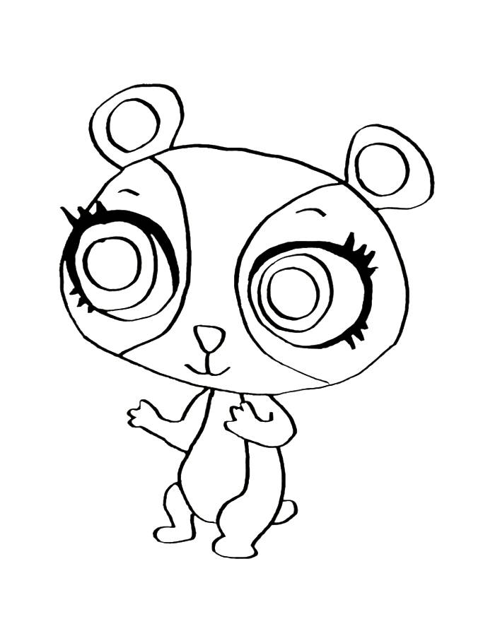 Penny Ling From The Littlest Pet Shop Coloring Page