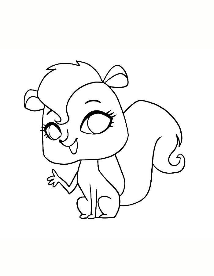 Pepper Clark Littlest Pet Shop Coloring Page