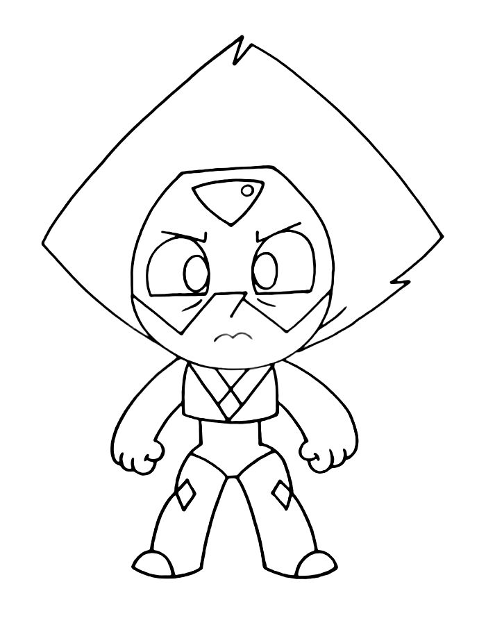 Peridot Steven Universe Coloring Page