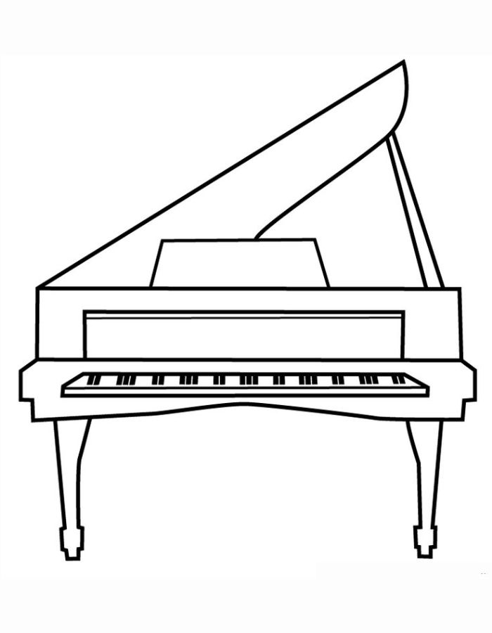 Piano  coloring page