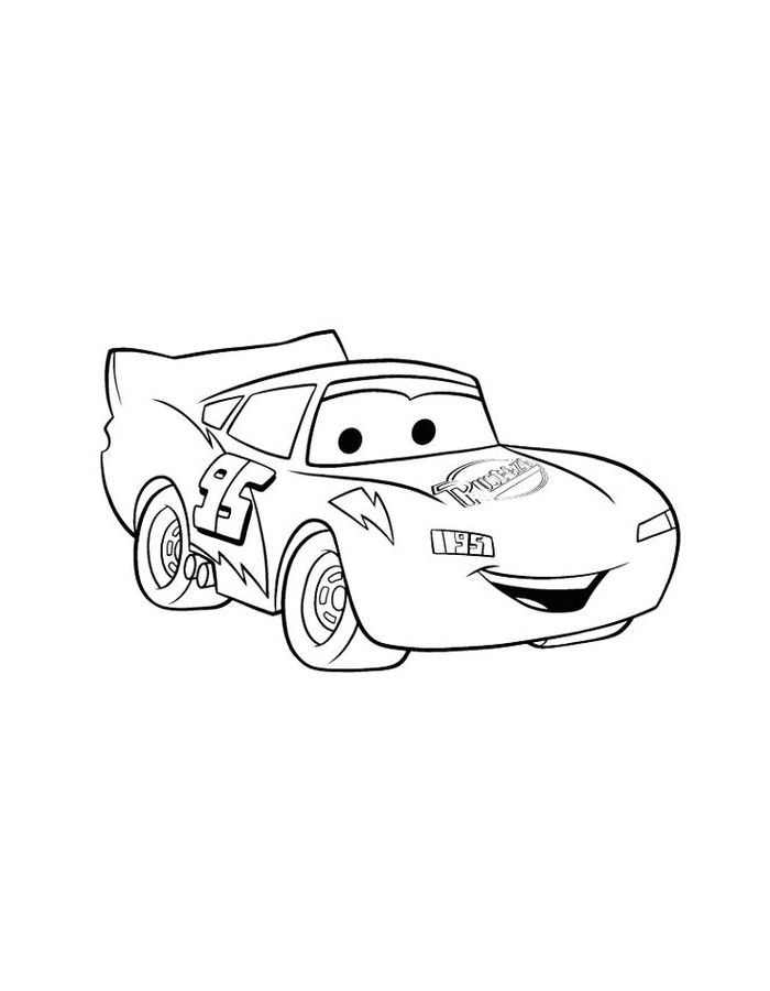 Picture Of Lightning Mcqueen Coloring Page