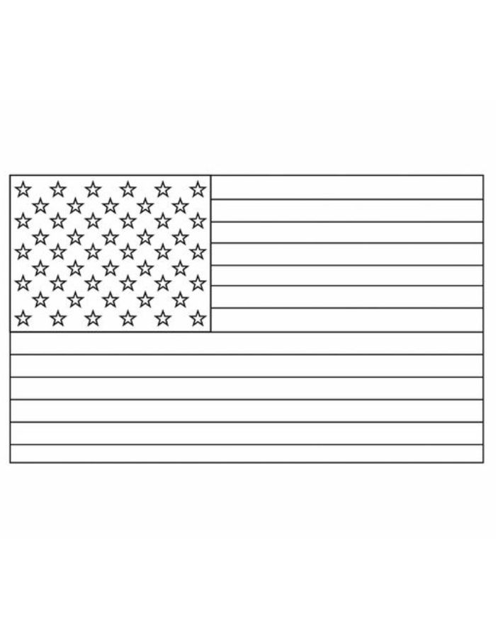 Pictures Of American Flag Coloring Page