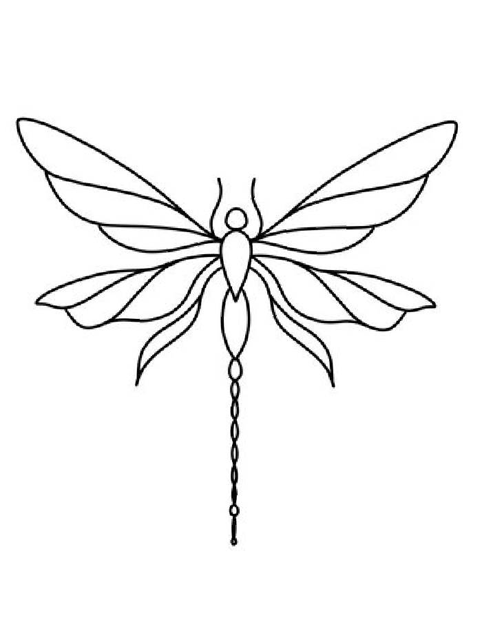 Pictures Of Dragonflies Flying Coloring Page