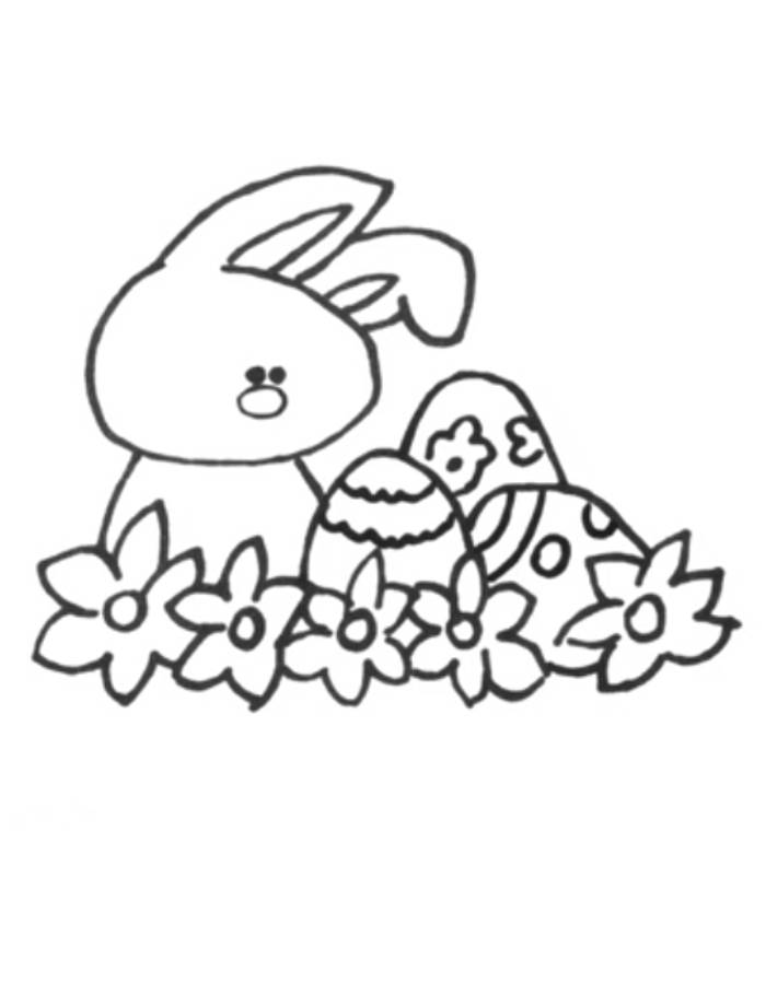 Pictures Of Easter Bunny Coloring Page