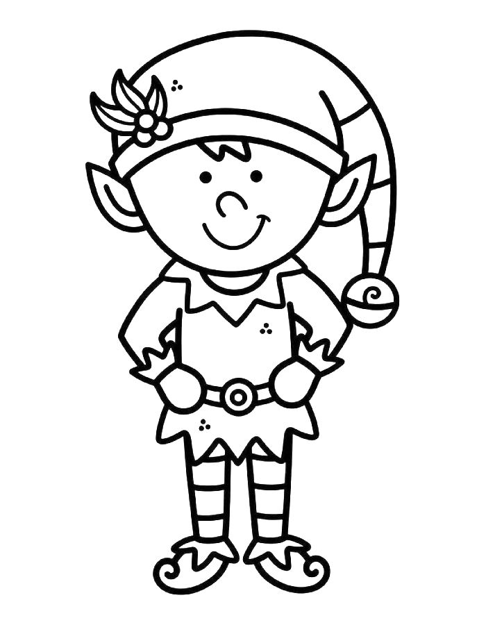 Pictures Of Elves Coloring Page