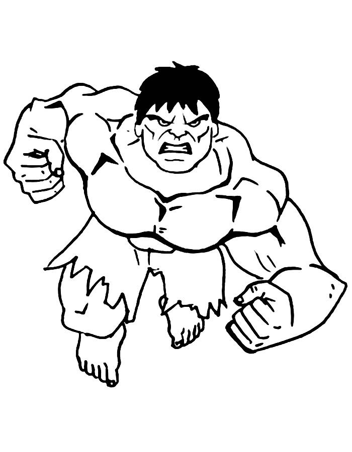 Incredible Hulk Coloring Pages (free Printable Pdf)