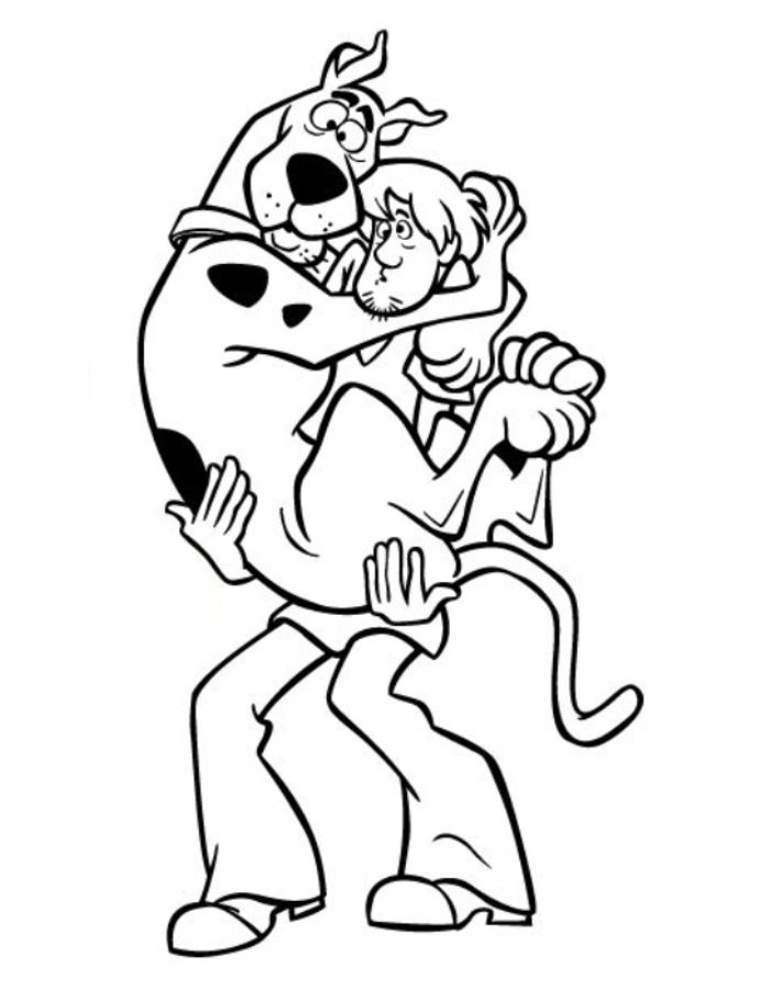 Pictures Of Scooby Doo Coloring Page