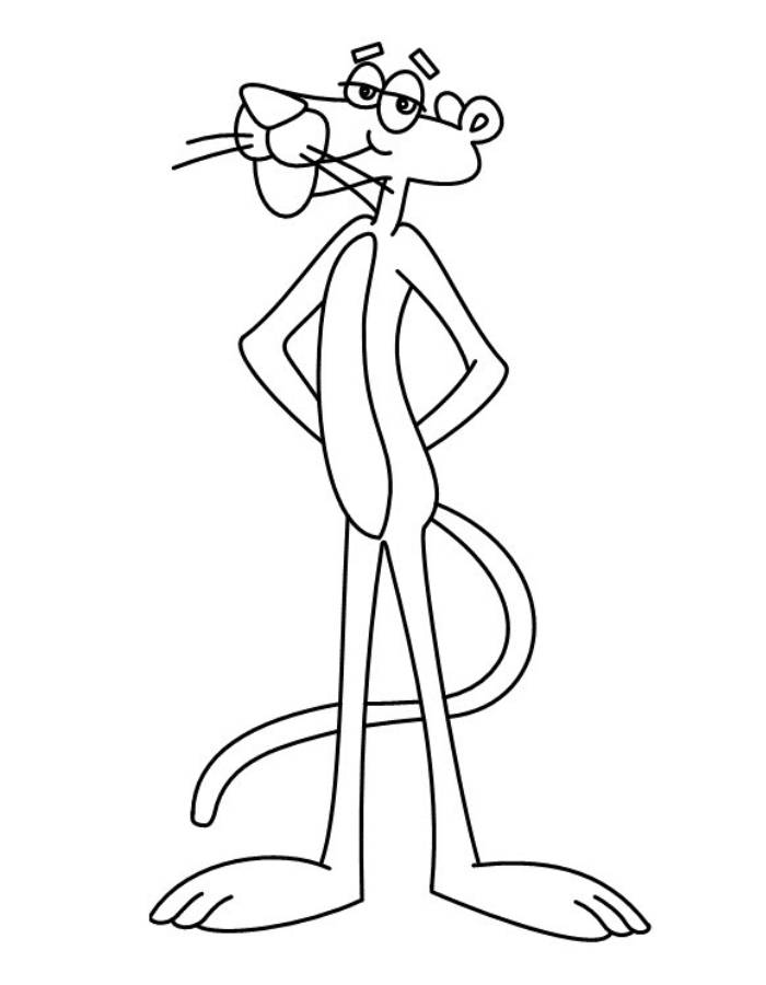 Pink Panther Coloring Page