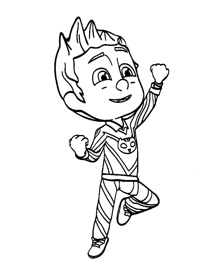 Pj Mask Connor Coloring Page