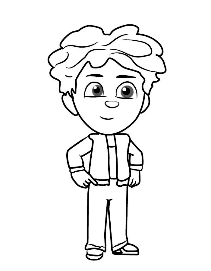 Pj Masks Cameron Coloring Page